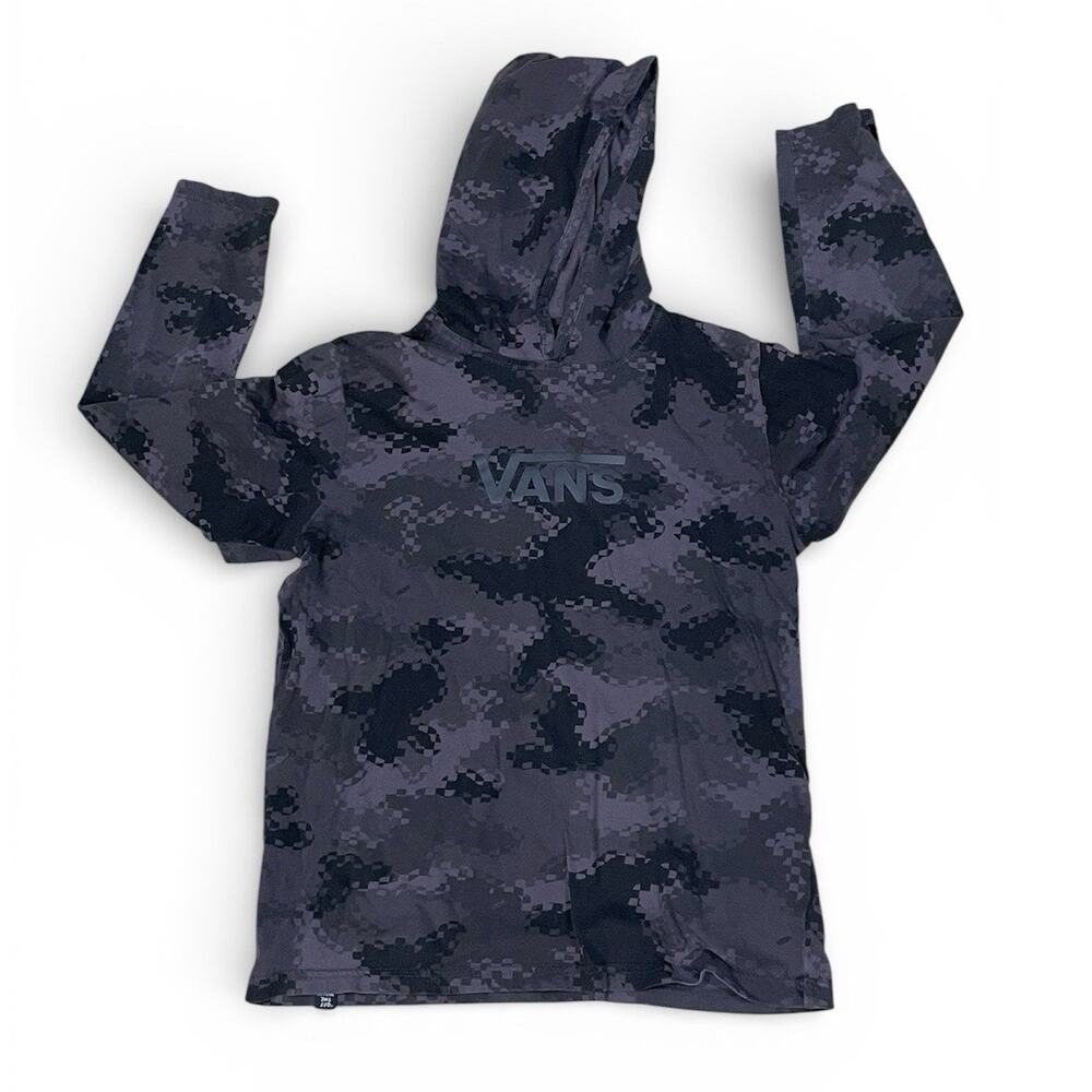 VANS Boy’s Camouflage Long Sleeve Hoodie Size Large Youth